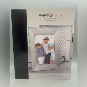 Nixplay Iris 8" LCD Wi-Fi Digital Photo Frame - Silver (W08E)
